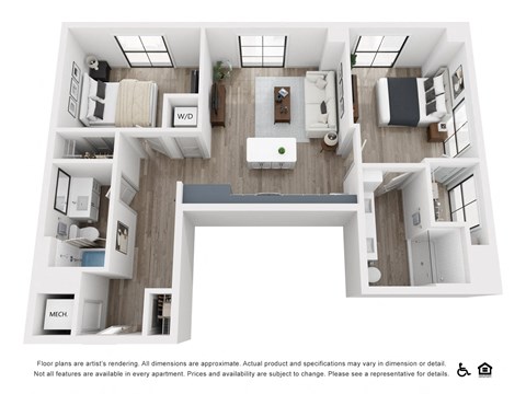B3 bedroom floorplan